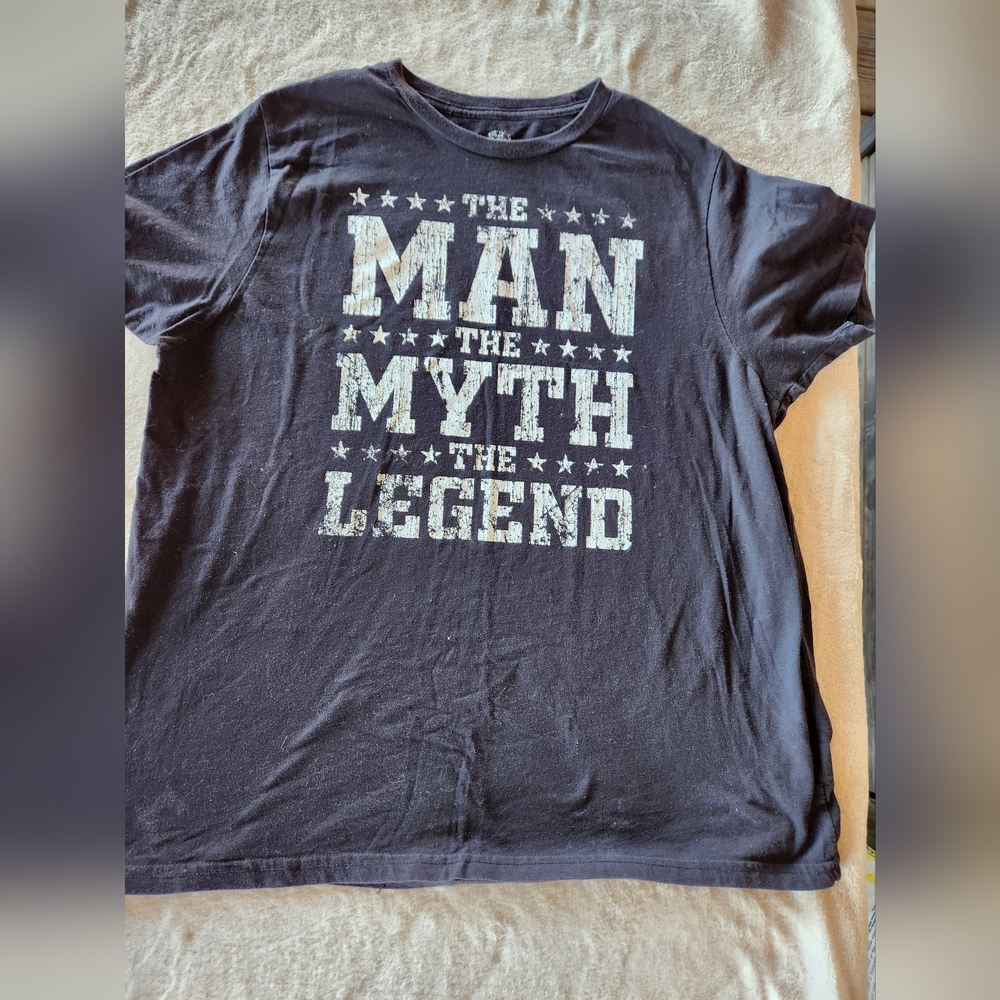 Black Short Sleeve Tee with Bold Graphic